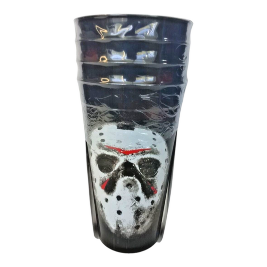 Set de 4 vasos de plástico Michael Myers Friday 13th Horror Halloween 650 ml
