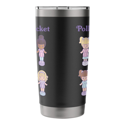 Vaso acero Polly Pocket con tapa aislado 20 oz