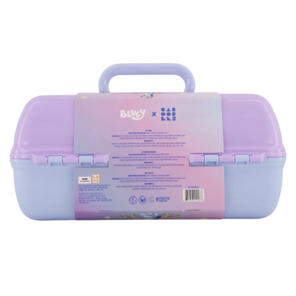 ✨ Caboodles grande con maquillaje Bluey Lila (7 piezas incluidas)