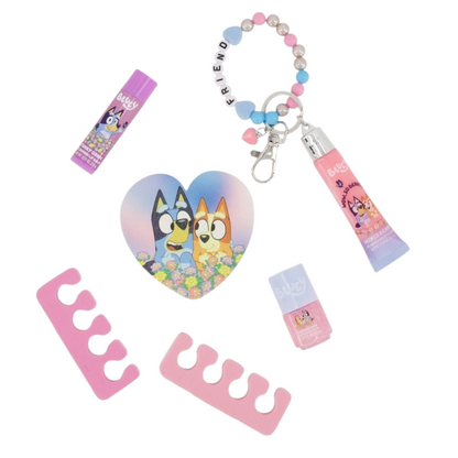 ✨ Caboodles grande con maquillaje Bluey Lila (7 piezas incluidas)