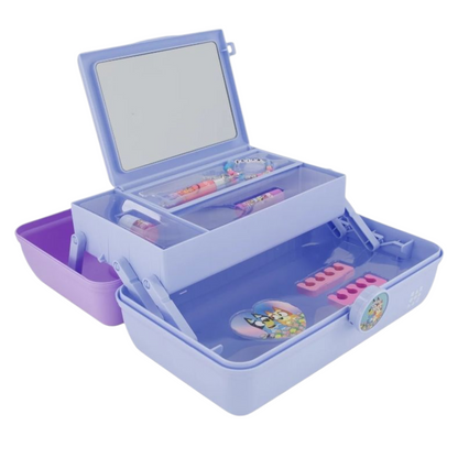 ✨ Caboodles grande con maquillaje Bluey Lila (7 piezas incluidas)