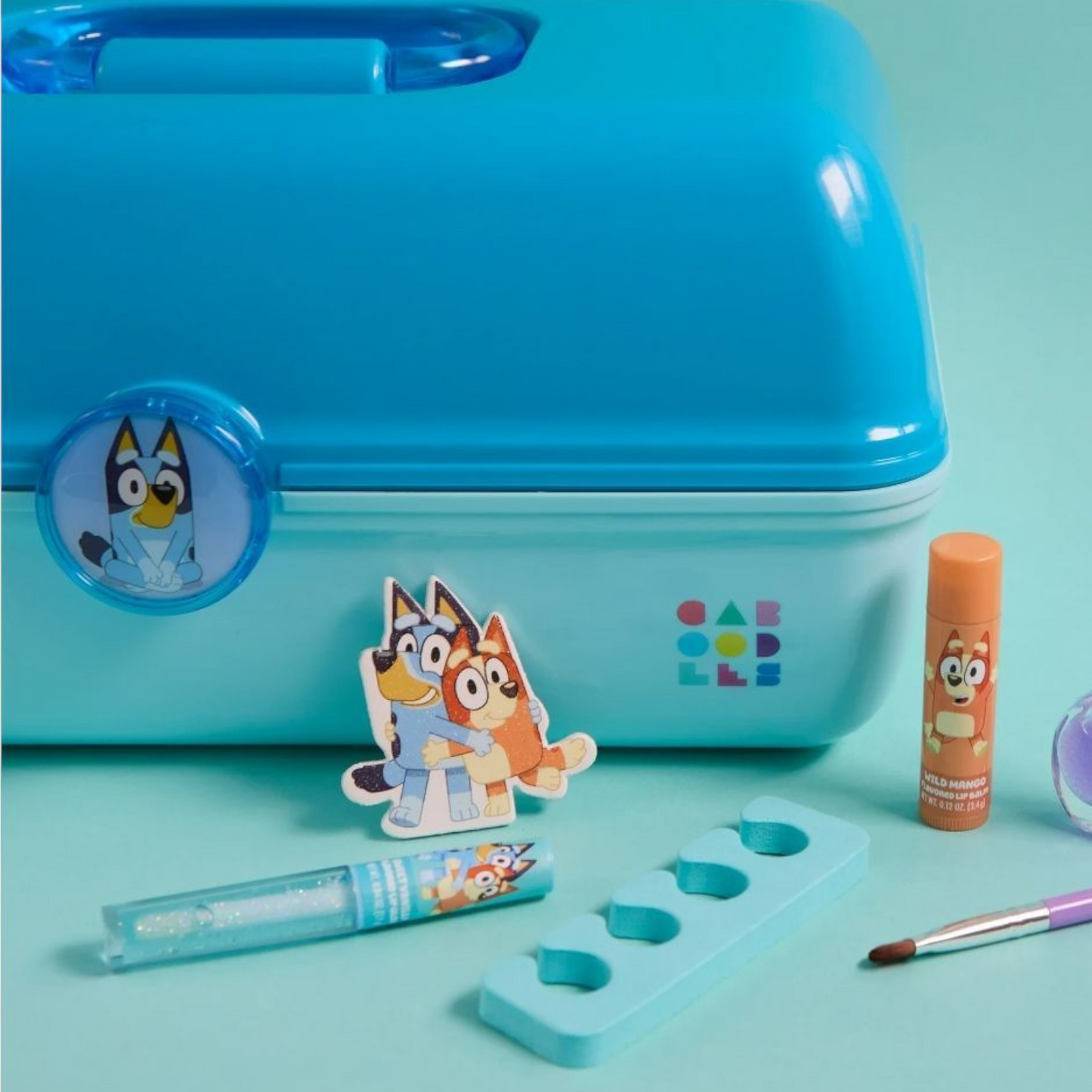 ✨ Caboodles grande con maquillaje Bluey (12 piezas incluidas)