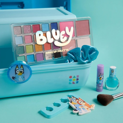 ✨ Caboodles grande con maquillaje Bluey (12 piezas incluidas)