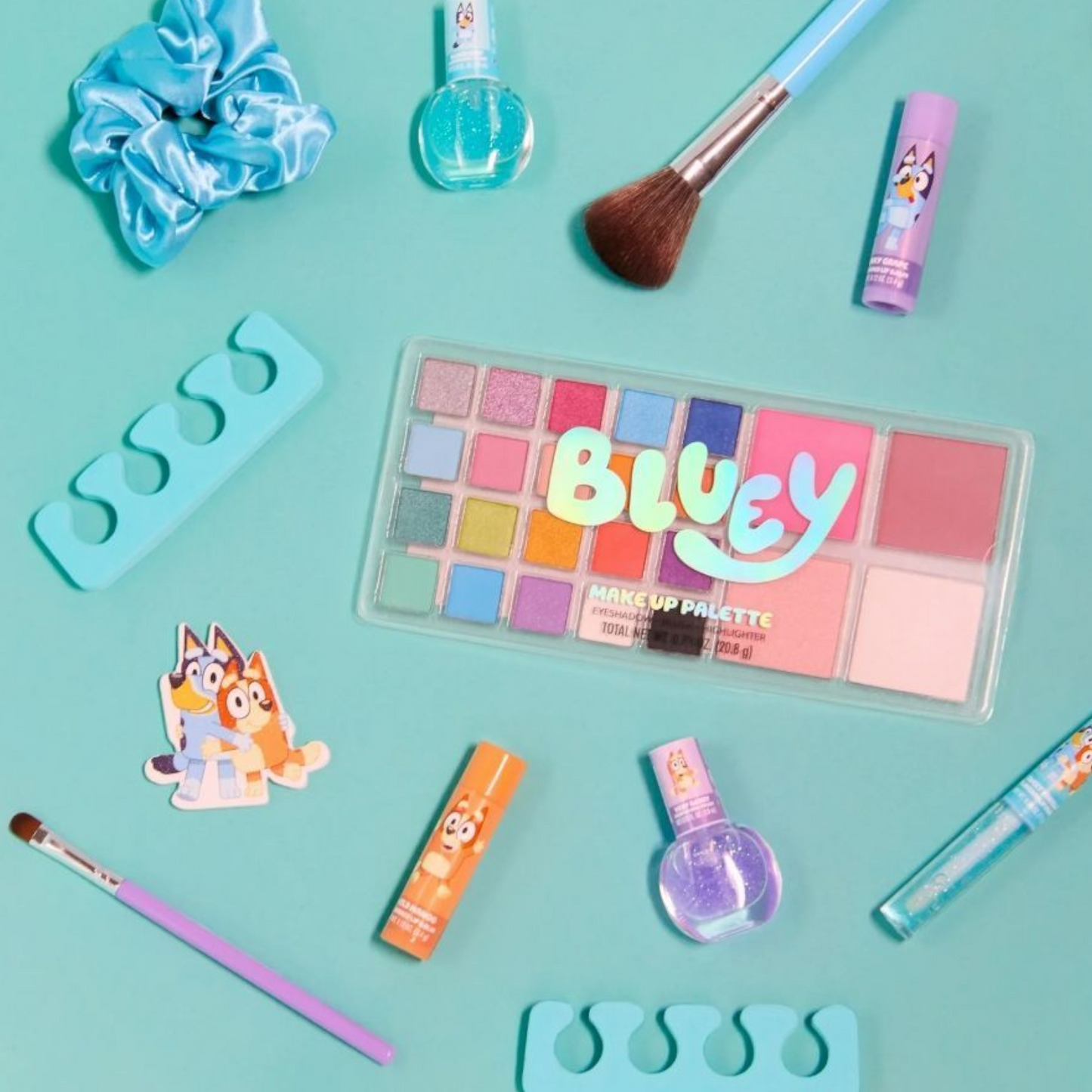 ✨ Caboodles grande con maquillaje Bluey (12 piezas incluidas)