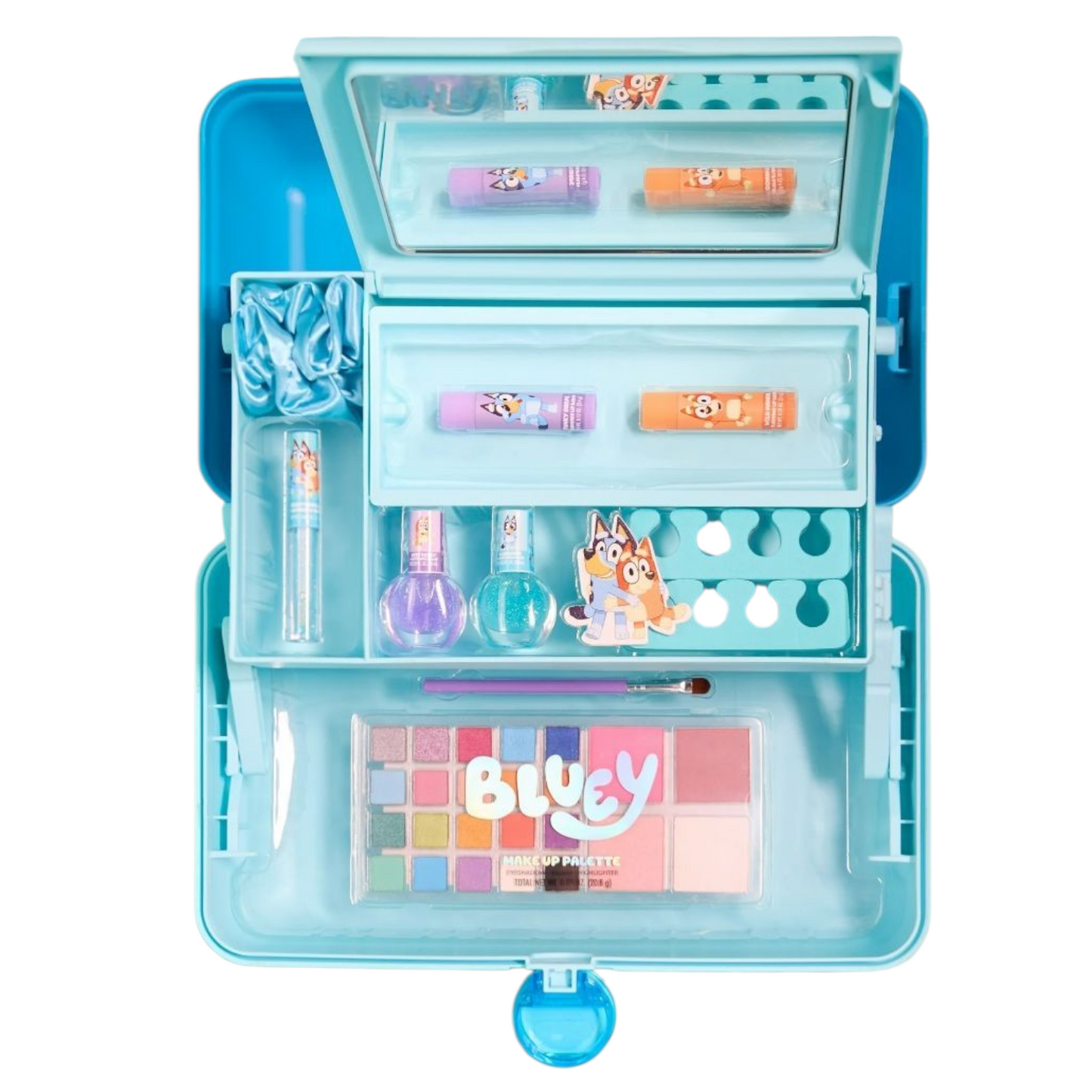 ✨ Caboodles grande con maquillaje Bluey (12 piezas incluidas)