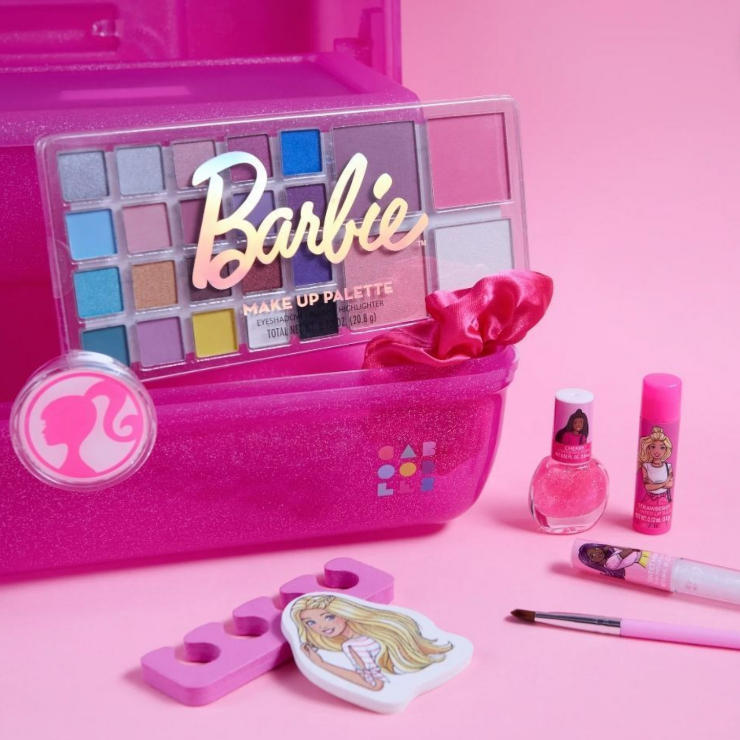 ✨ Caboodles grande con maquillaje Barbie (12 piezas incluidas)