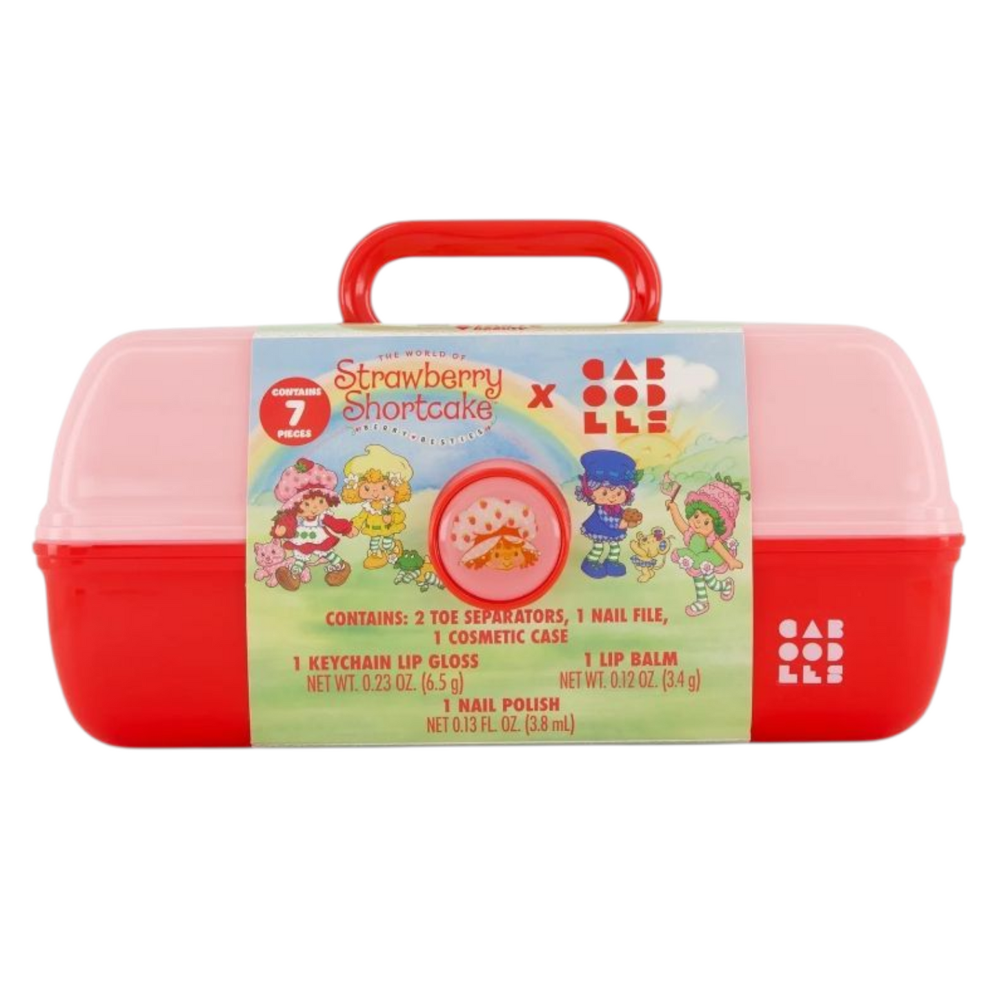 ✨ Caboodles grande con maquillaje Rosita Fresita (7 piezas incluidas) Strawberry shortcake