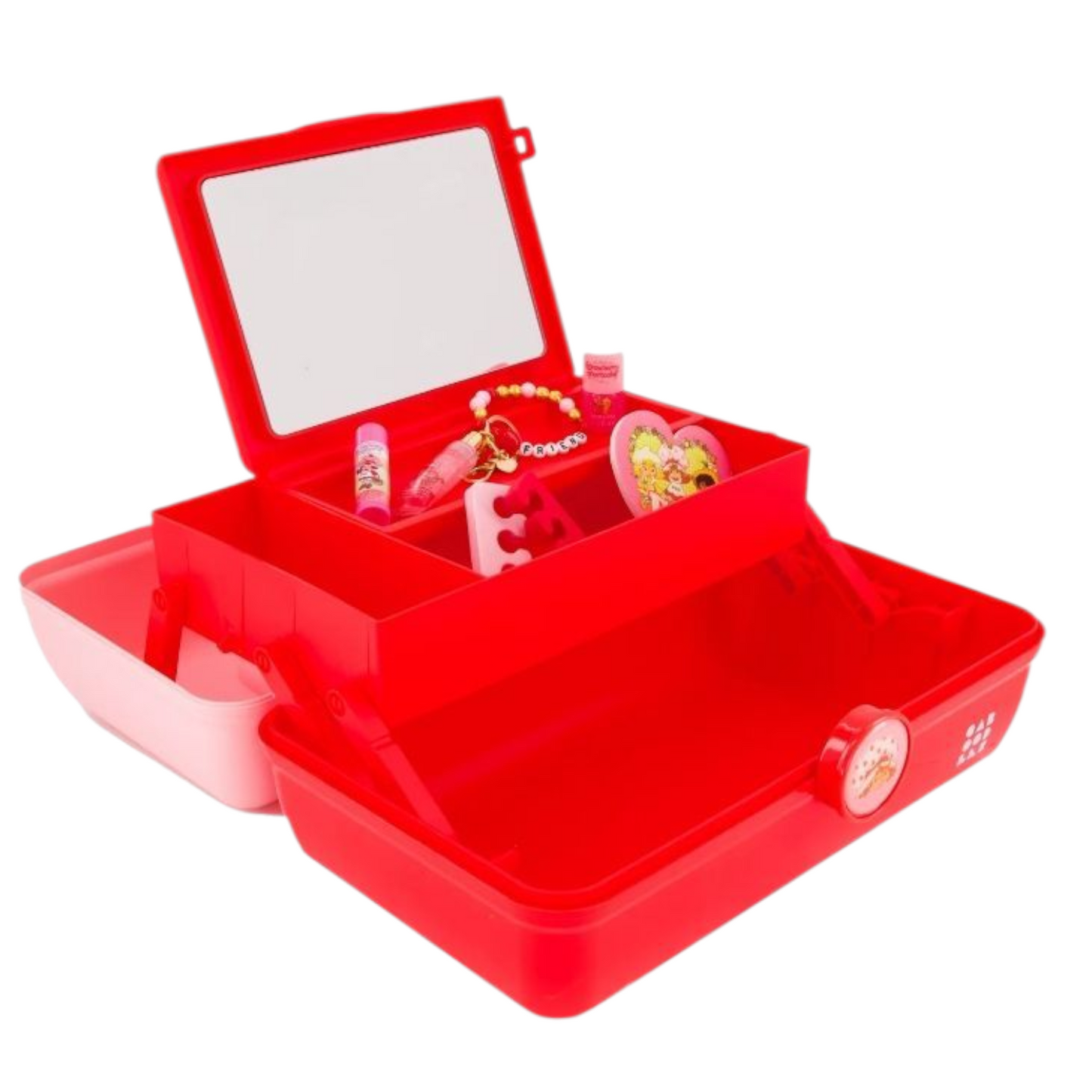✨ Caboodles grande con maquillaje Rosita Fresita (7 piezas incluidas) Strawberry shortcake