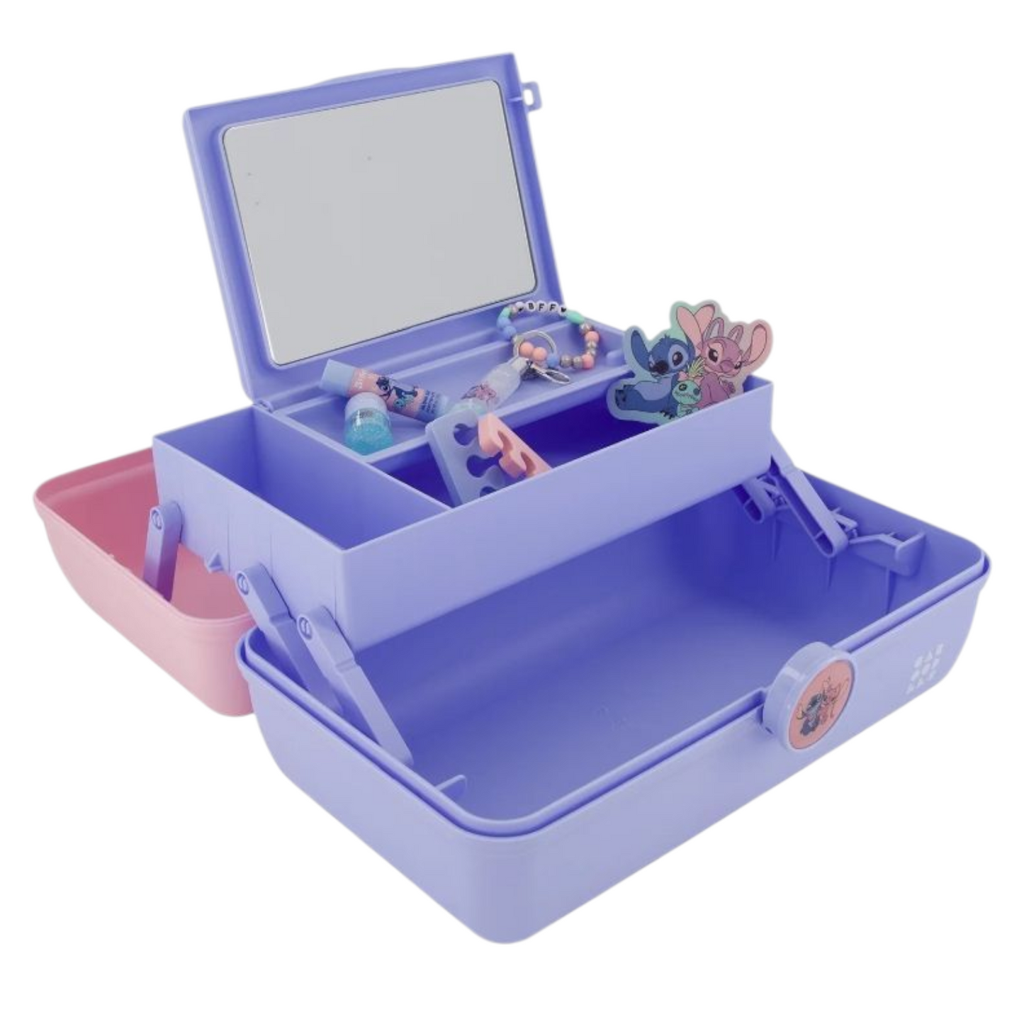 ✨ Caboodles grande con maquillaje Stitch (7 piezas incluidas)