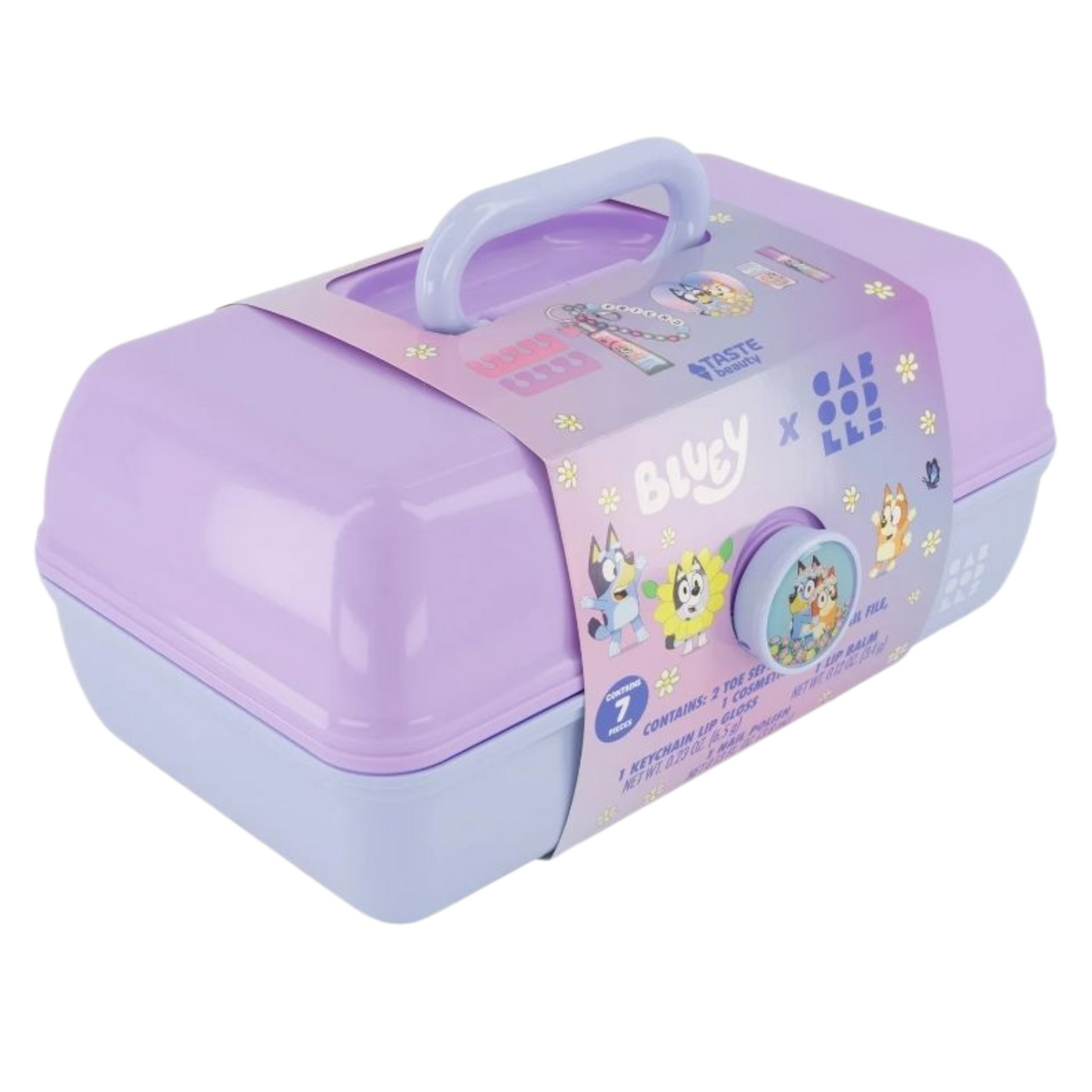 ✨ Caboodles grande con maquillaje Bluey Lila (7 piezas incluidas)