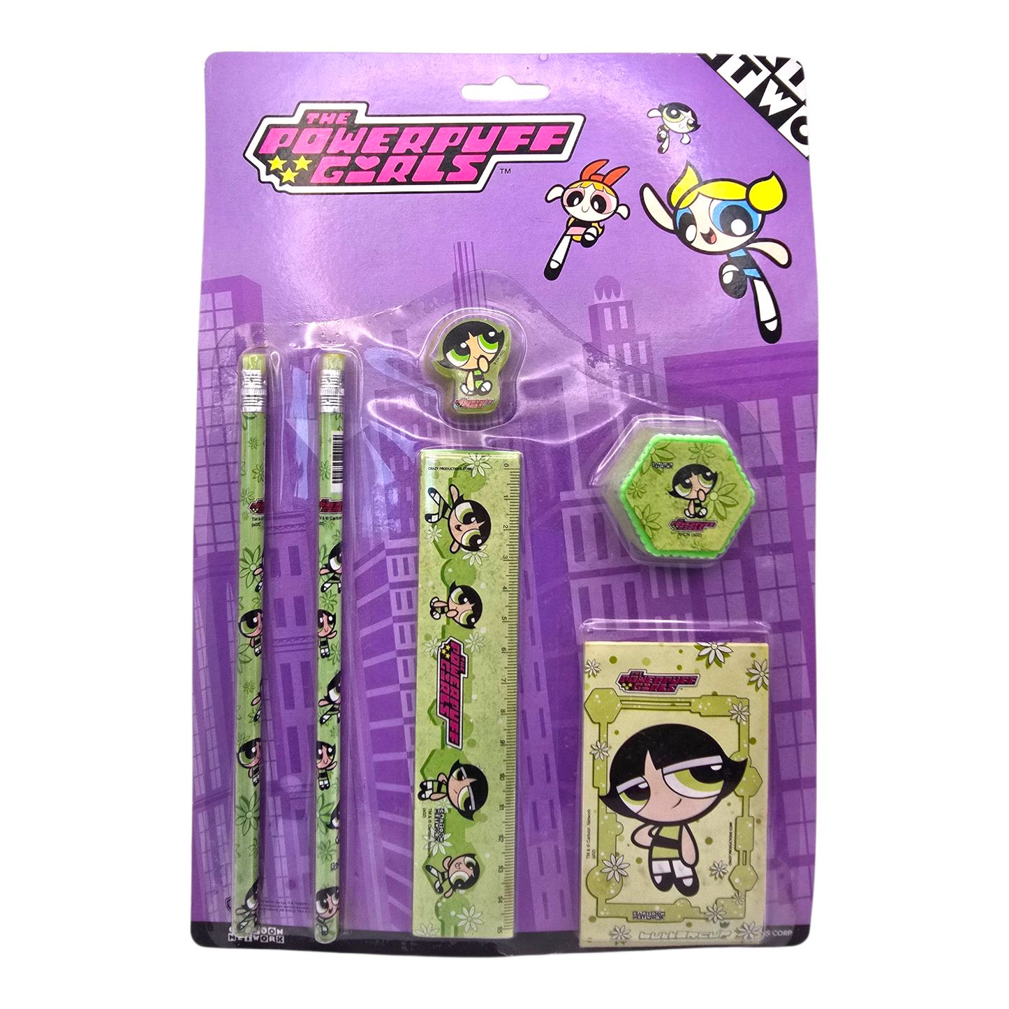 Set de Papelería vintage Chicas Super poderosas Powerpuff Girls Bellota