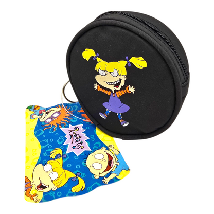Monedero redondo vintage Rugrats Negro Angelica