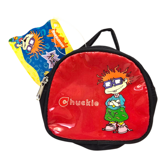 Monedero tipo bolsita vintage Rugrats con charol rojo Carlitos