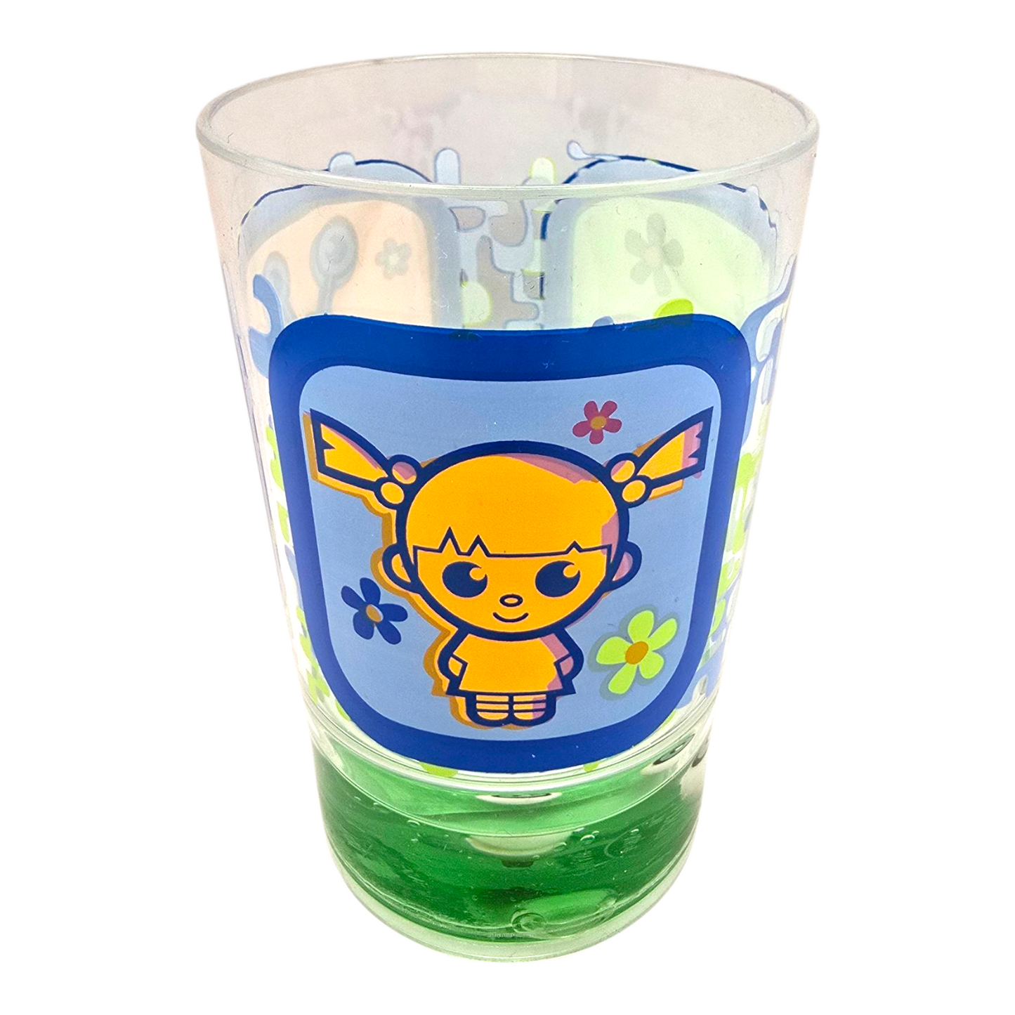 Vasito pequeñito vintage Monsters Inc con agua En la base