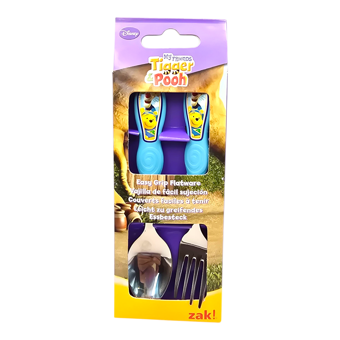 Set de cubiertos vintage Pooh azul