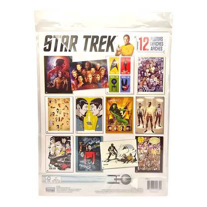 Libro de 12 posters Star Trek tamaño carta