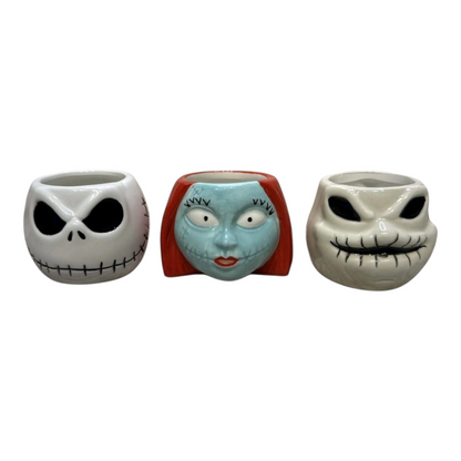 Tazas de cerámica pequeñas sin asa Nightmare before Christmas