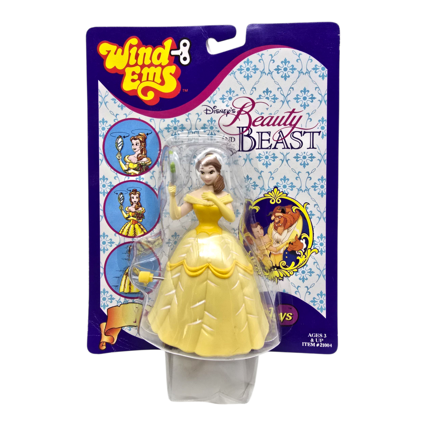 Windems Bella y Bestia Figura de cuerda vintage