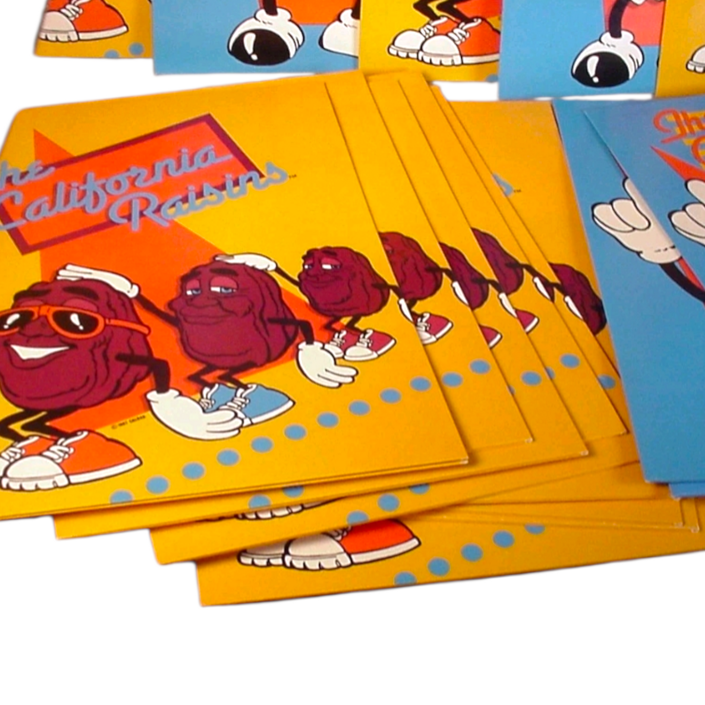 McDonald's Happy Meal Folder Carta carton California Raisins Año 1987