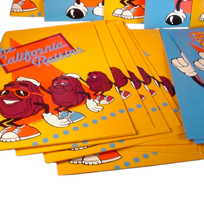 McDonald's Happy Meal Folder Carta carton California Raisins Año 1987
