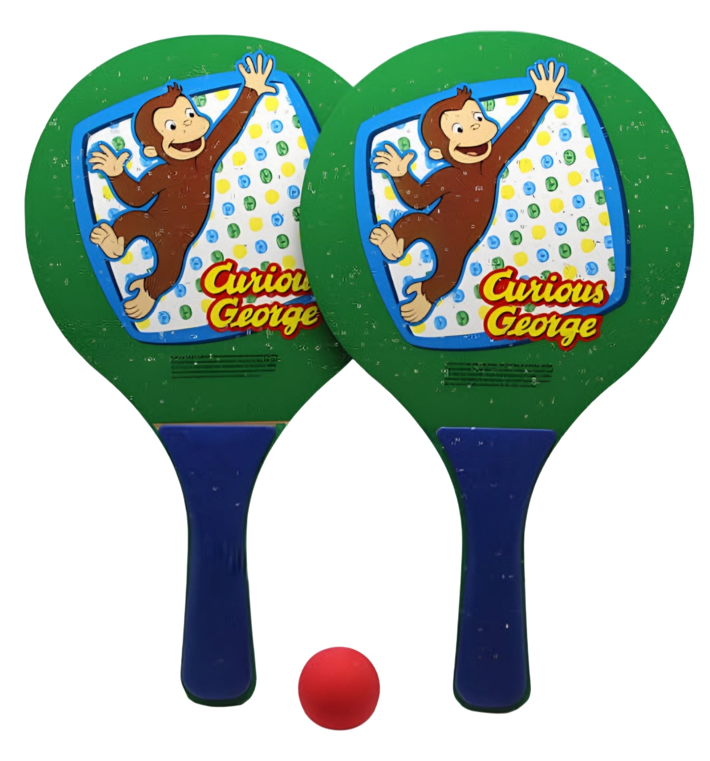 Juego de Raquetas pequeñas Vintage años 2000s George el Curioso