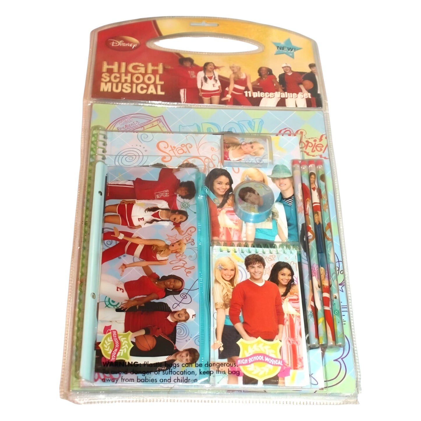 Set de Papelería vintage High School Musical año 2000s 11 piezas