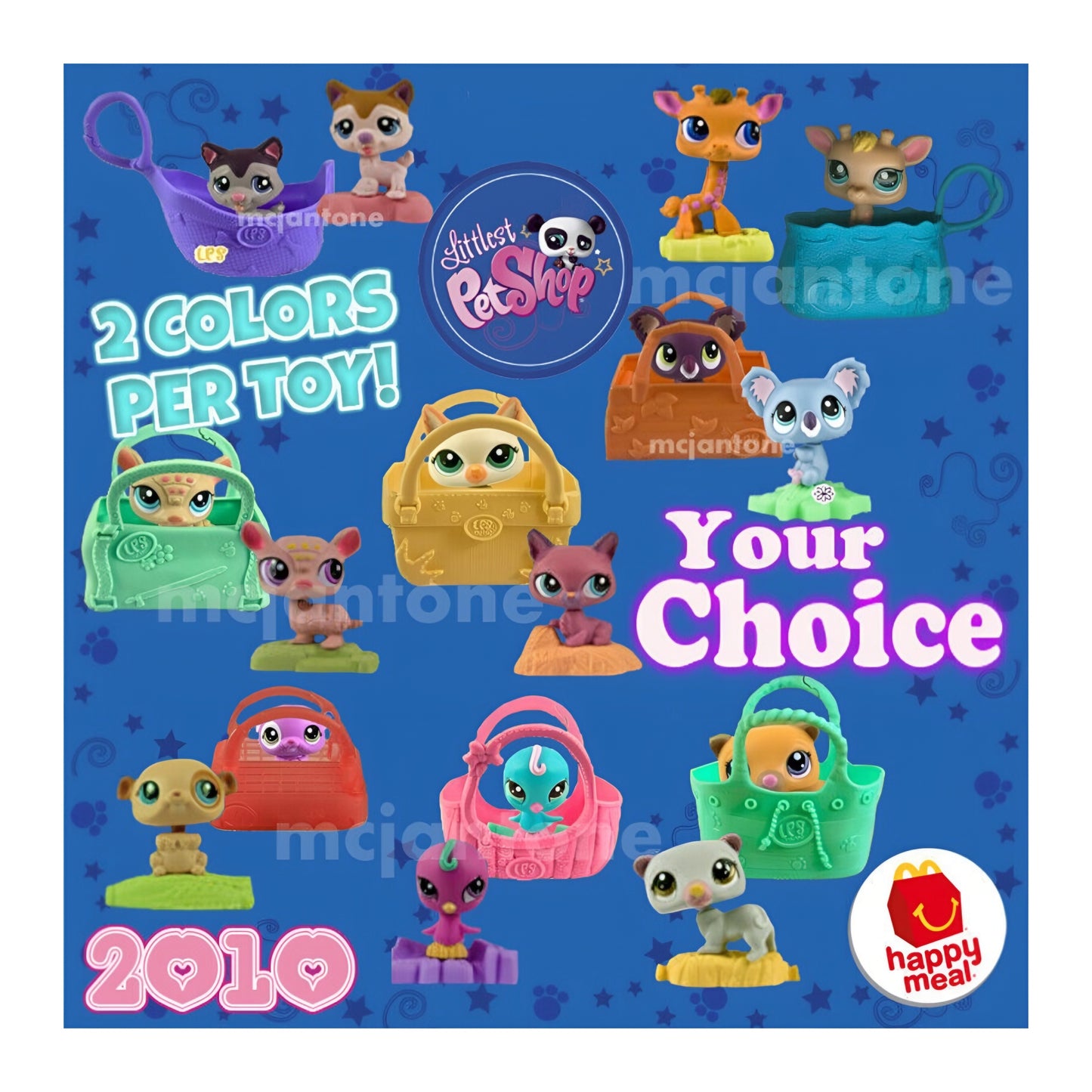 McDonald's Happy Meal Littlest pet shop año 2010