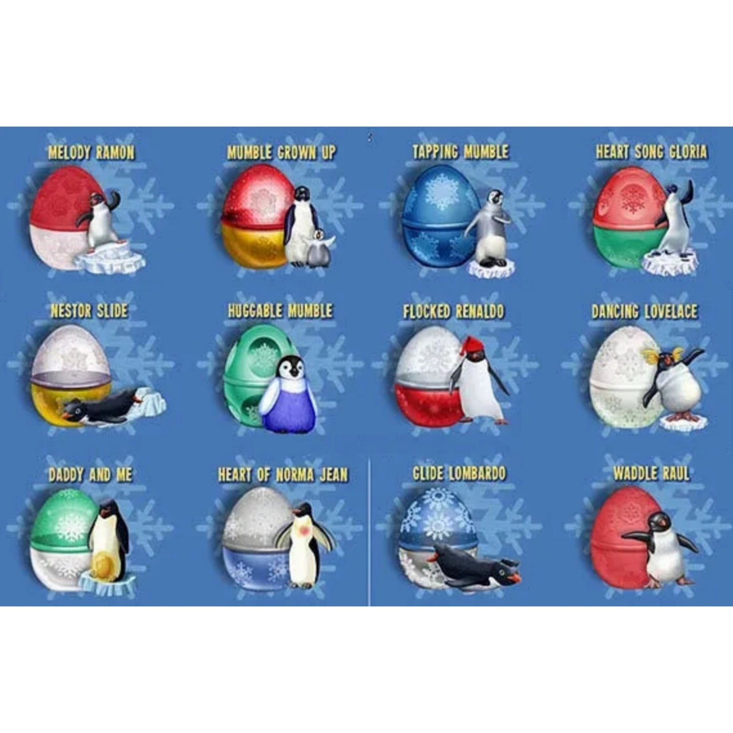 Burger King Happy Feet huevo aleatorio Happy Meal año 2006