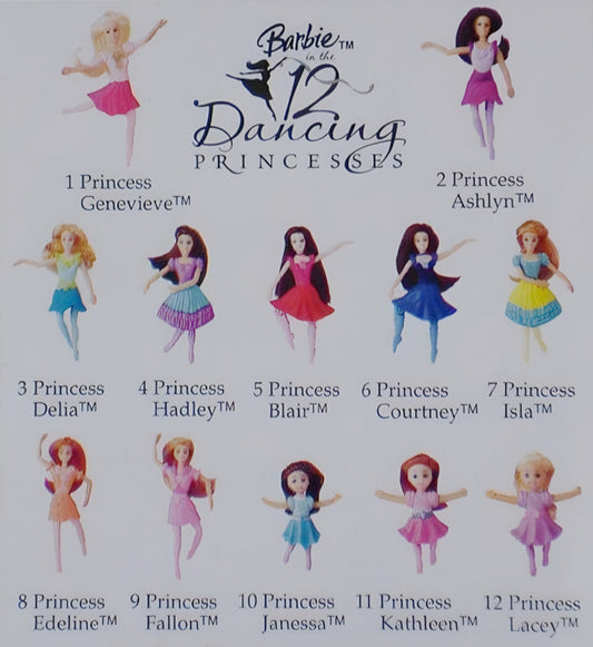 McDonald's Happy Meal Barbie año 2006 12 Dancing Princesses