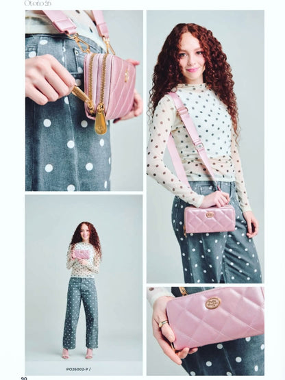 ⚠️ PREVENTA (Se envía 1 semana después de su compra) Polly Pocket Cartera Crossbody Rosa by Gorett 20x10x4