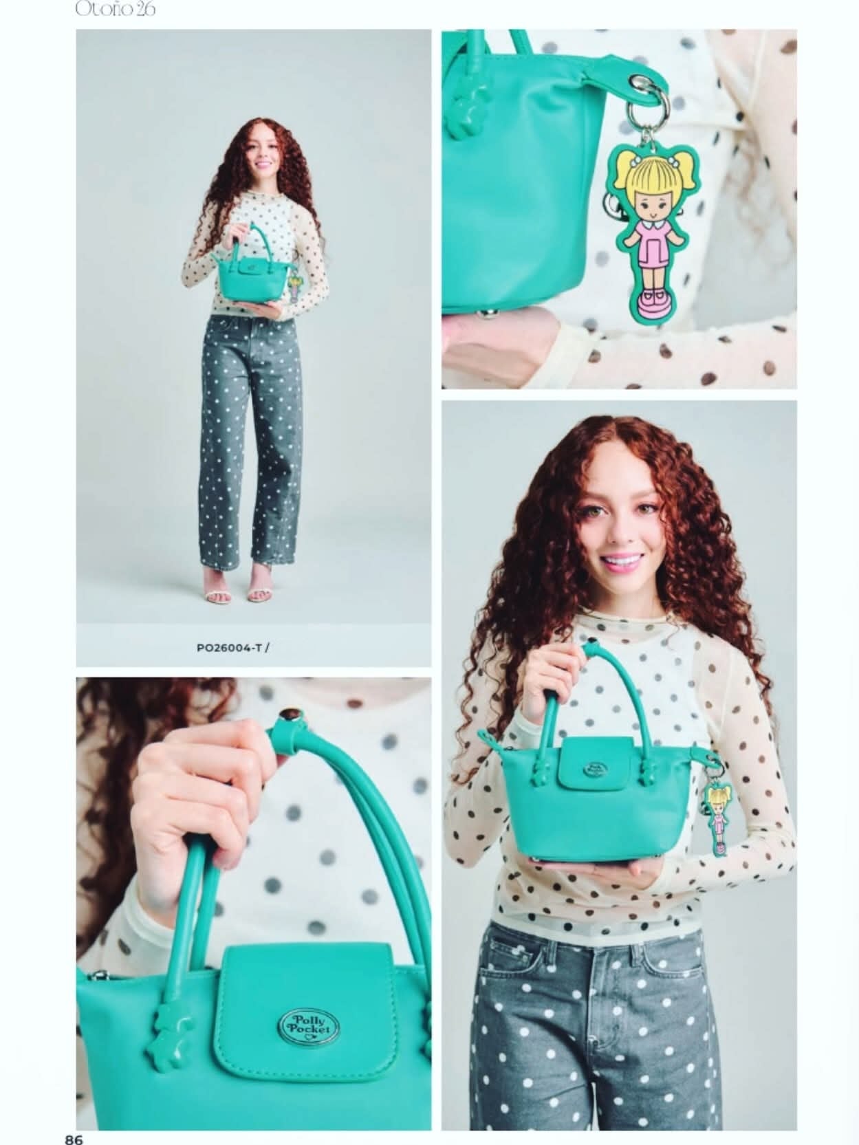 ⚠️ PREVENTA (Se envía 1 semana después de su compra) Polly Pocket Bolso de dama Rosa Polly Pocket by Gorett Eve chica