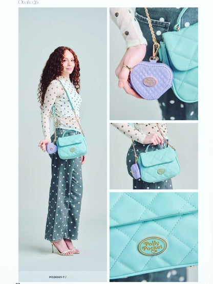⚠️ PREVENTA (Se envía 1 semana después de su compra) Polly Pocket Crossbody Turquesa (No es azul) Madison by Gorett