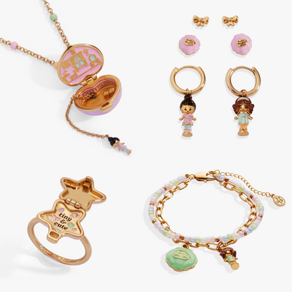 ⚠️PREVENTA IMPORTACIÓN Set Bundle Polly Pocket™ Pool Party Alex+Ani ORIGINAL Joyeria Original Licencia Mattel Se enviará alrededor de 15 días después de su compra