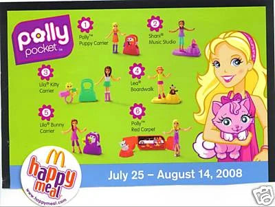 Polly Pocket McDonald's Happy Meal año 2008
