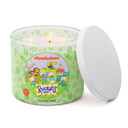 Rugrats Nickelodeon 3-Wick Candle - vela prendida