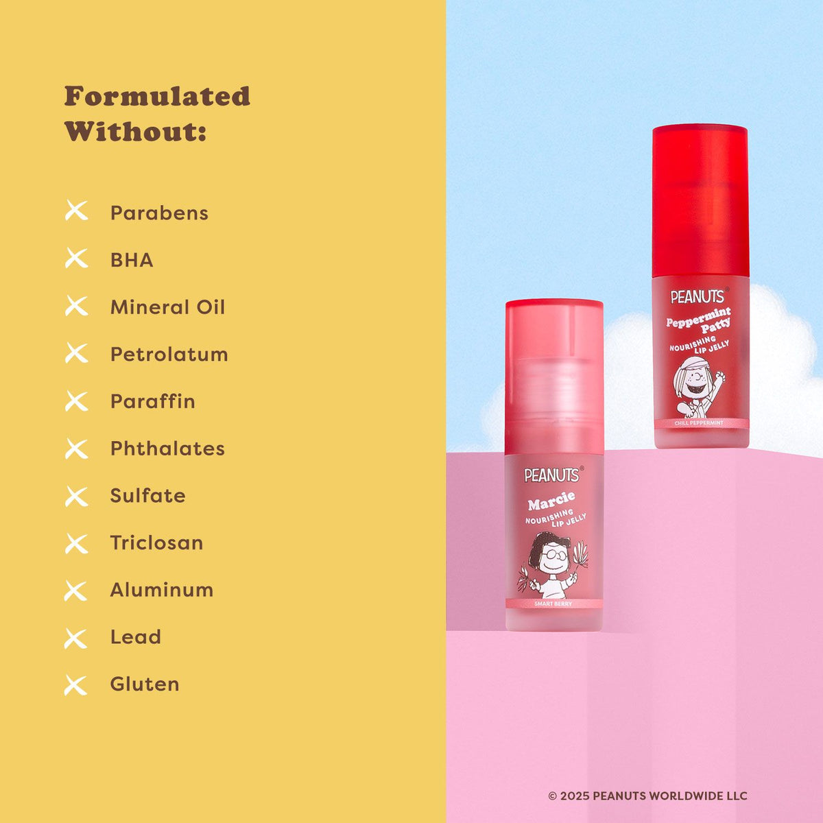 ⚠️ PREVENTA Maquillaje Snoopy Peanuts 75 aniversario Marcie lip jelly Smart berry