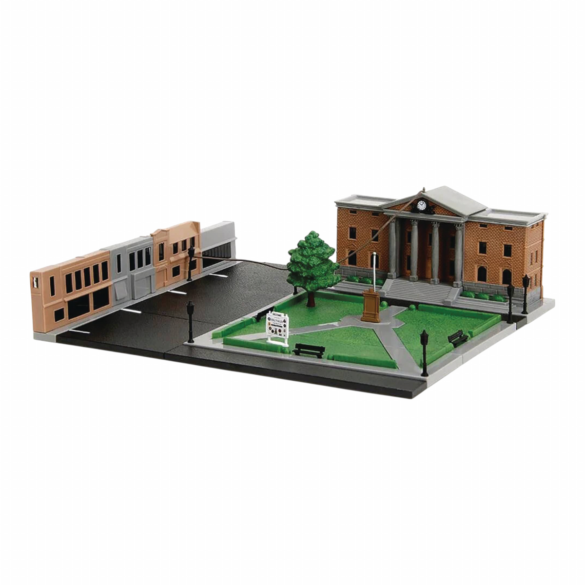 Jada Diecast Diorama Back to the Future Hill Valley Courthouse Nano Scene