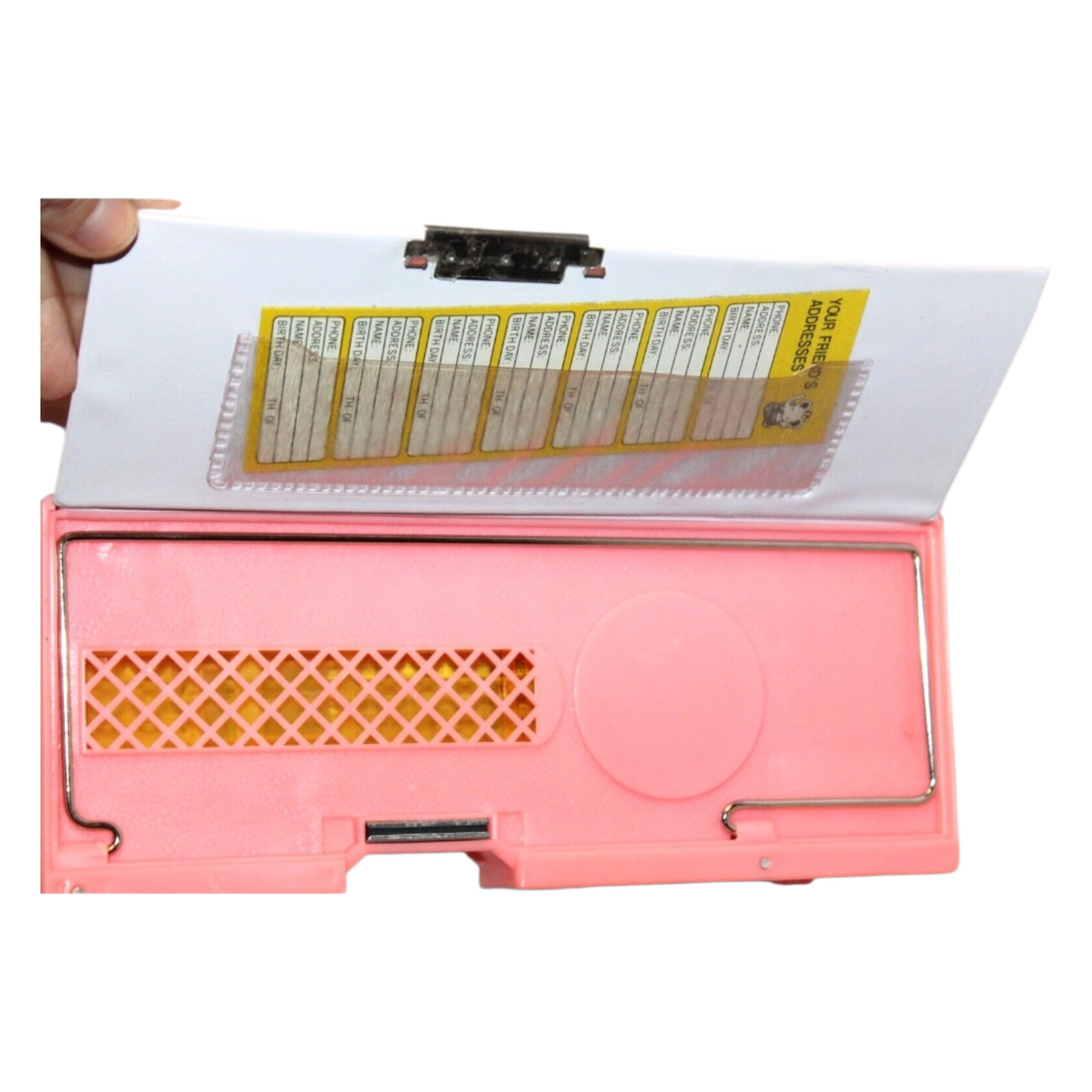 Estuche Vintage Mecánico Magnético Asiático Corea año 1992 Lala tipo Little Twin Stars