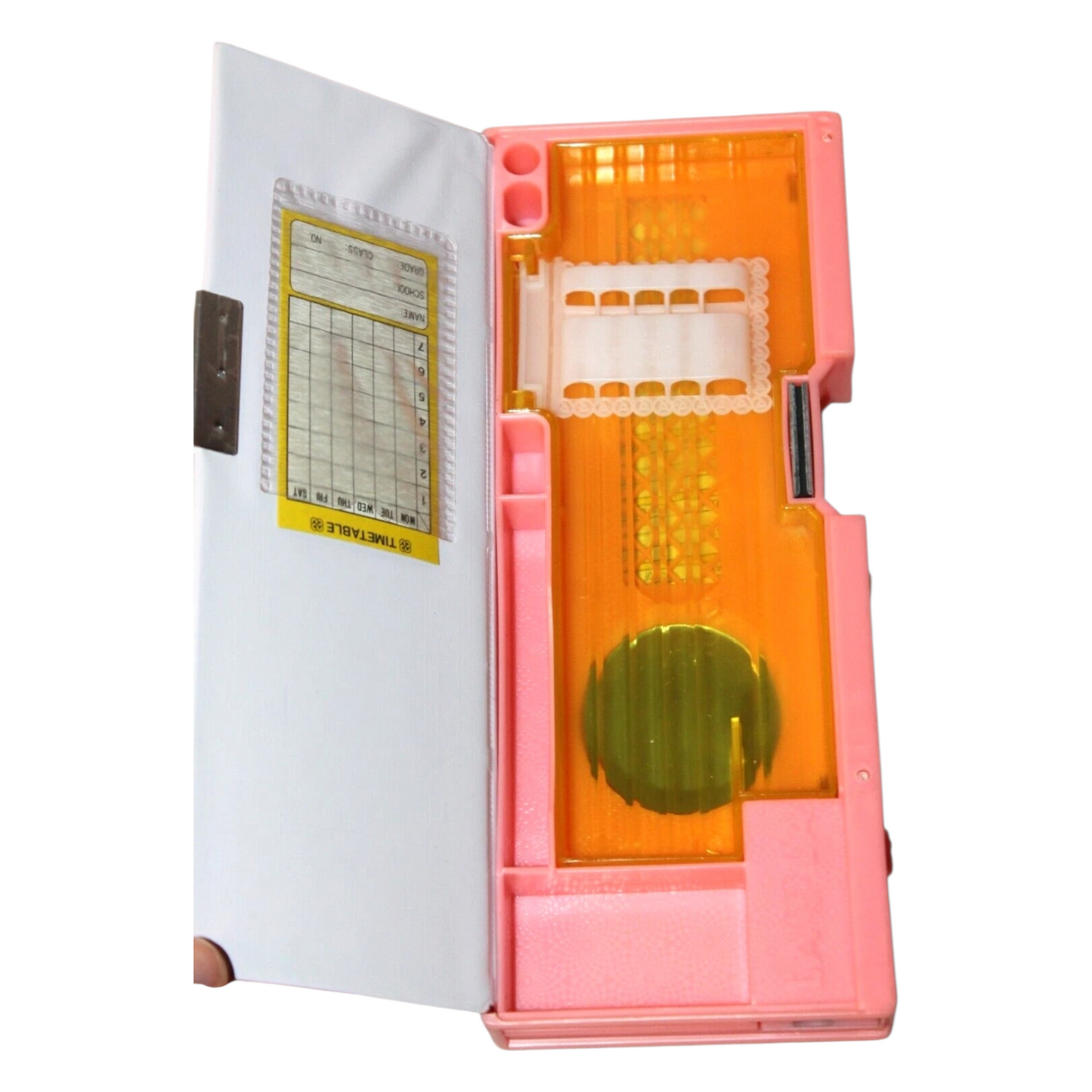 Estuche Vintage Mecánico Magnético Asiático Corea año 1992 Lala tipo Little Twin Stars