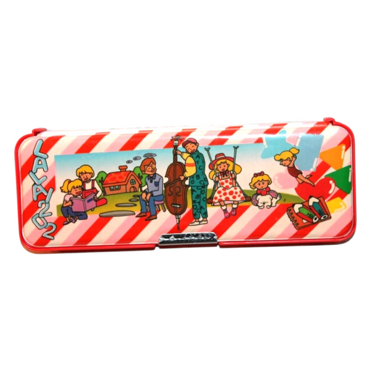 Estuche Vintage Mecánico Magnético Asiático Corea año 1992 Lala tipo Candy Candy