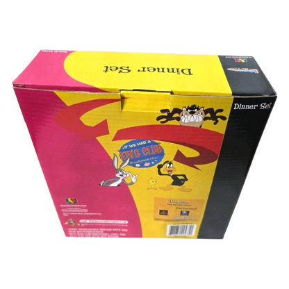 Set de platito con vasito acrílicos pequeños vintage Piolin Nuevos años 2000's