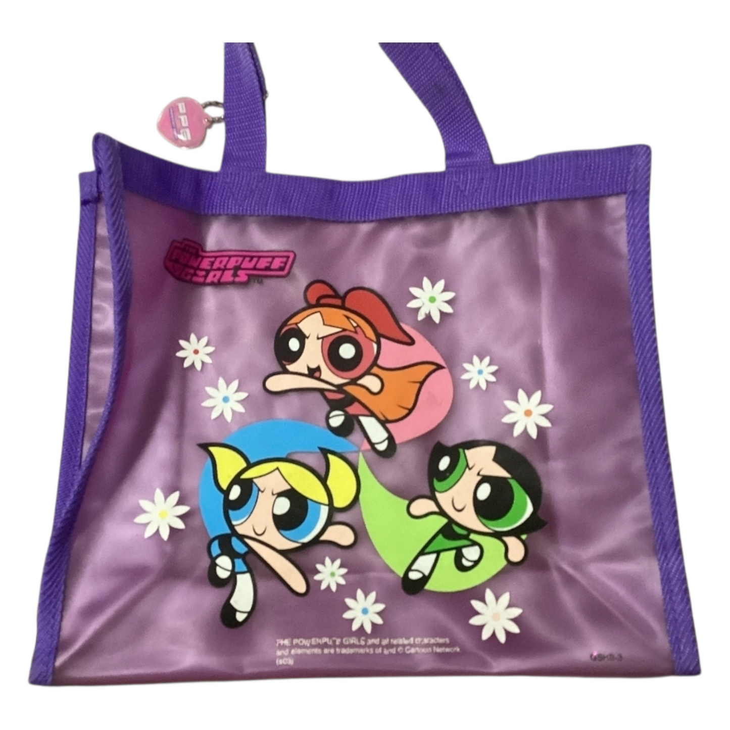 Bolsa Vinyl Vintage Chicas super poderosas Powerpuff Girls 25x30 Morada Horizontal