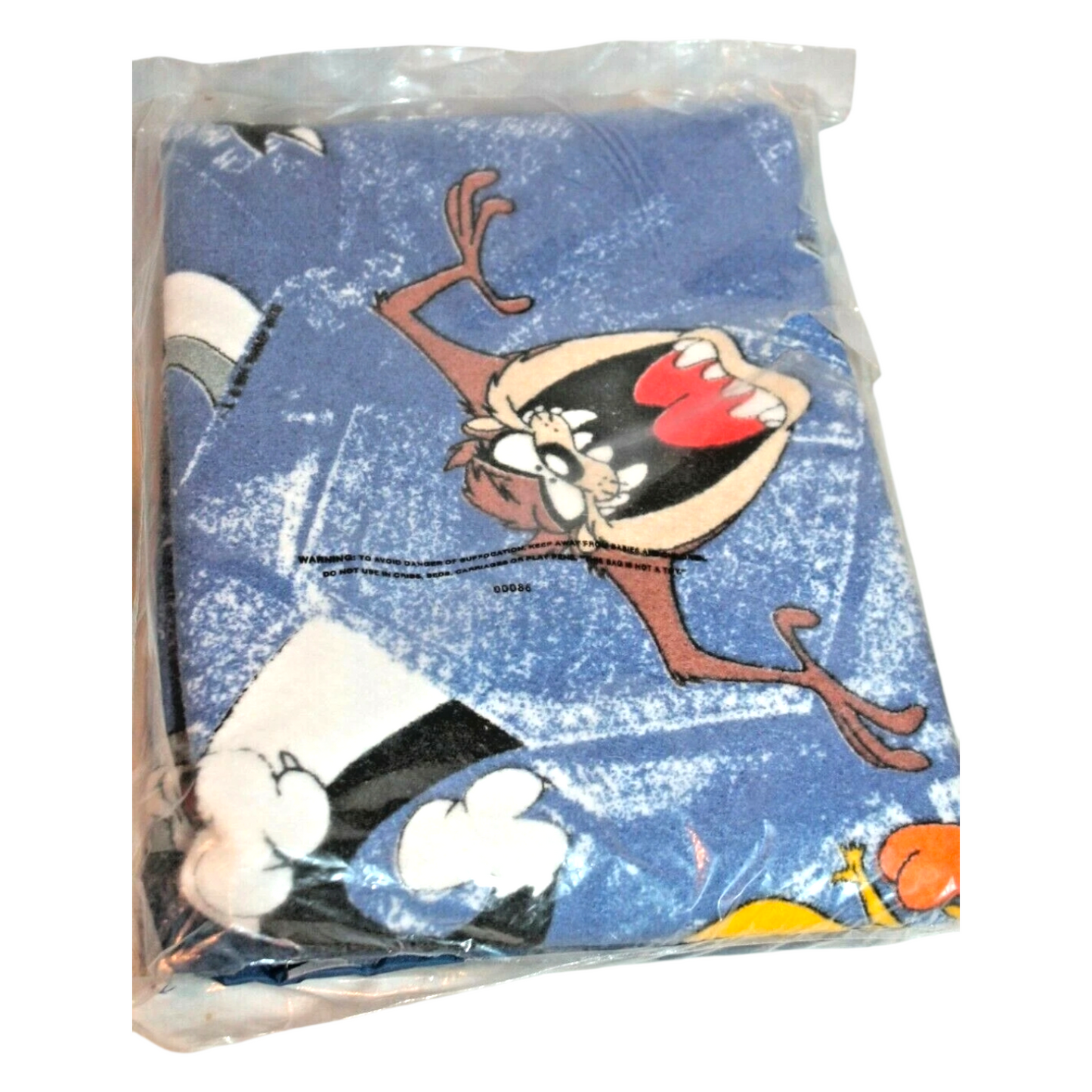 Cobija vintage looney tunes año 1999 114x152 cms