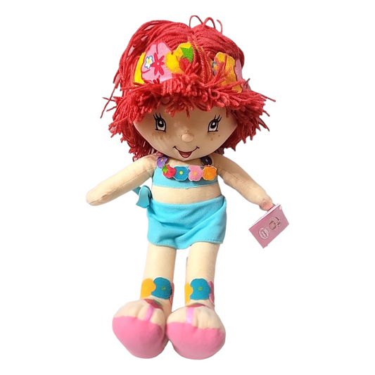 Muñeca vintage año 2004 Seaberry Beach Peluche Mediana 38 cms Rosita Fresita  Strawberry Shortcake
