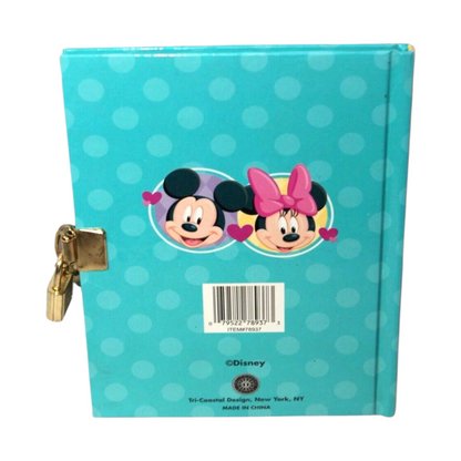 Diario vintage con candado Minnie y Mickey