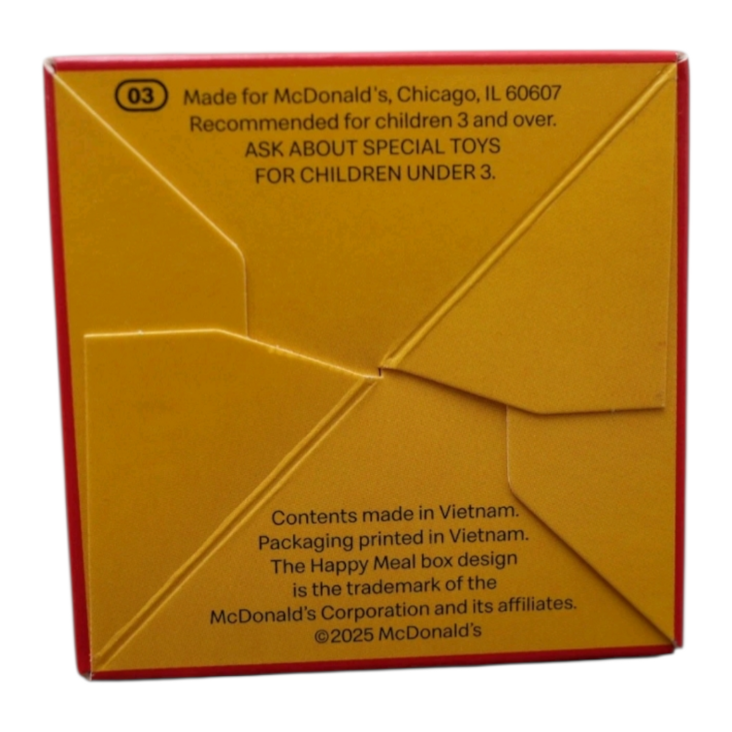 Lil' McDonald's Happy Meal año 2025 cajita feliz roja mini modelo #3 Nuevas