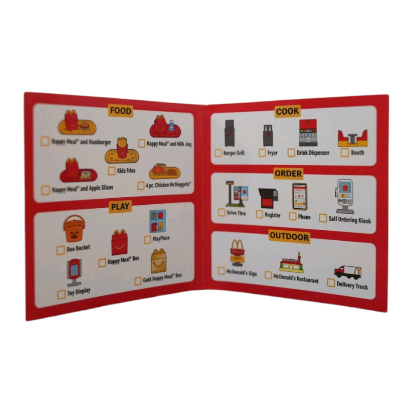 Lil' McDonald's Happy Meal año 2025 cajita feliz roja mini modelo #3 Nuevas