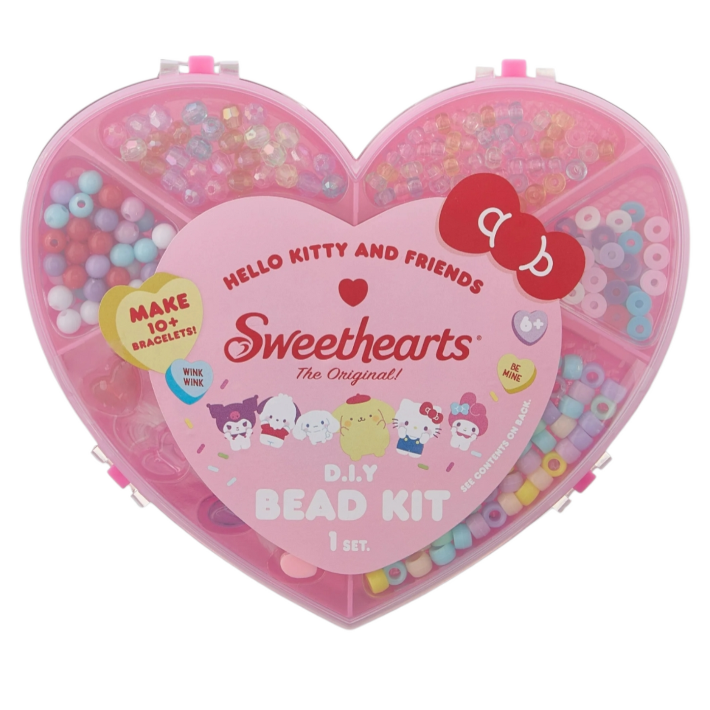 Hello Kitty x Sweethearts Set de cuentas para joyeria con Estuche