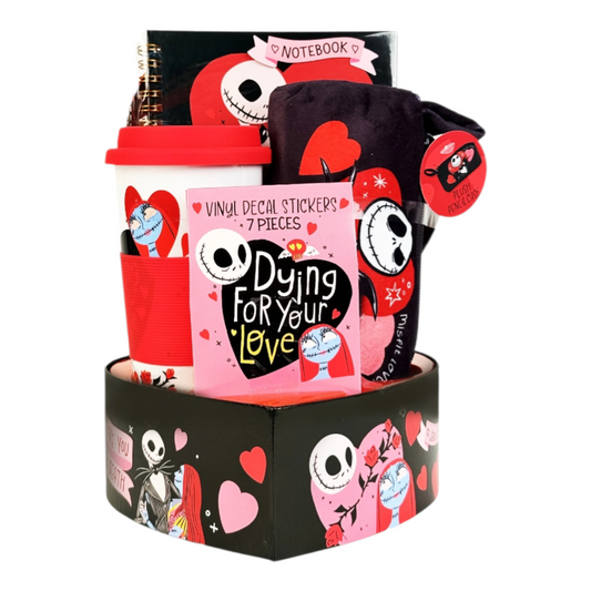 Nightmare Before Christmas Giftset con stickers, estuche, libreta, botella y caja decorativa