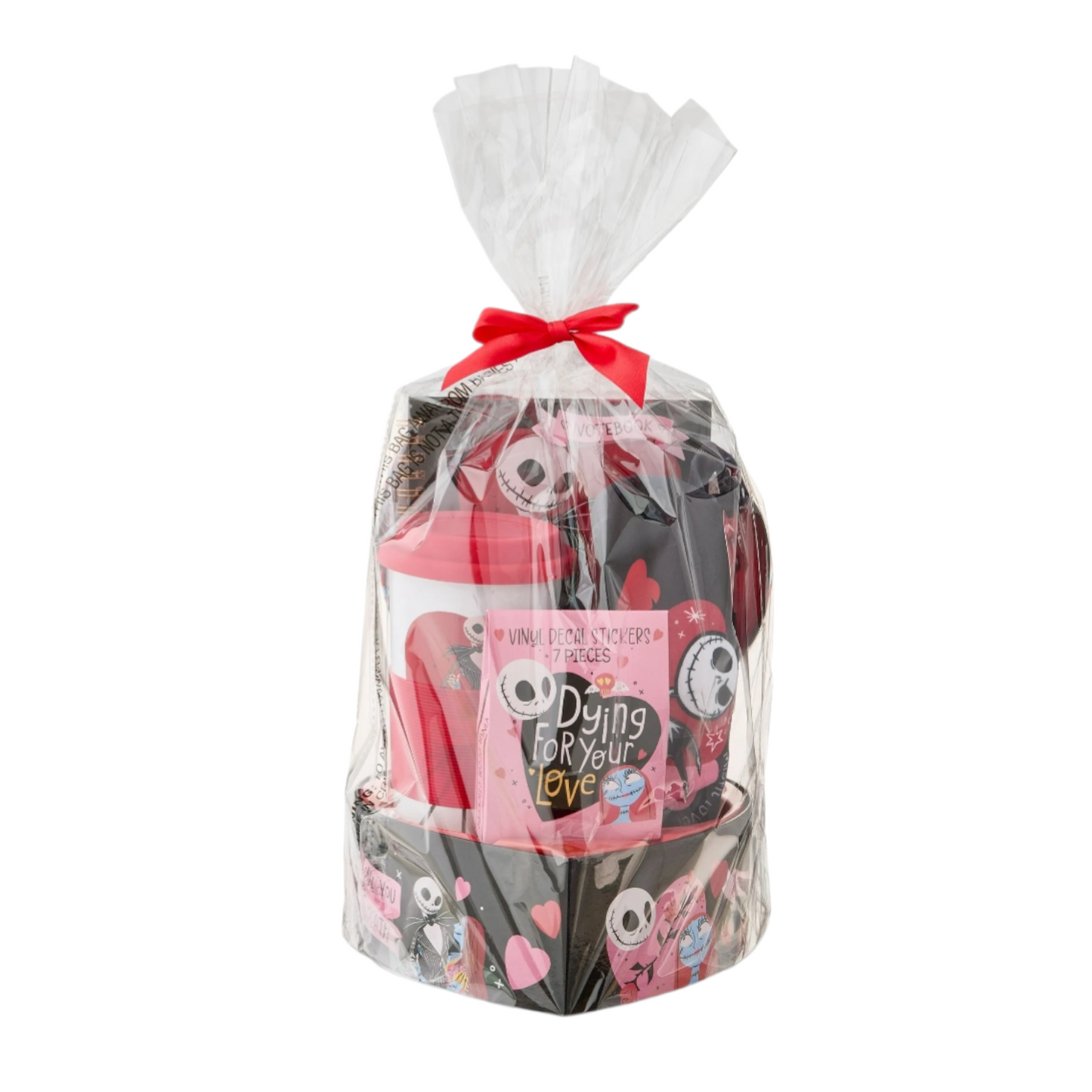 Nightmare Before Christmas Giftset con stickers, estuche, libreta, botella y caja decorativa